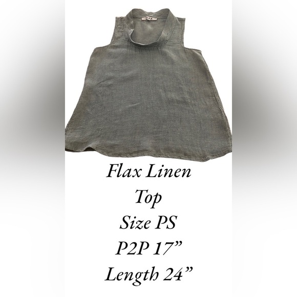 Flax 100% Linen Top - Picture 1 of 7